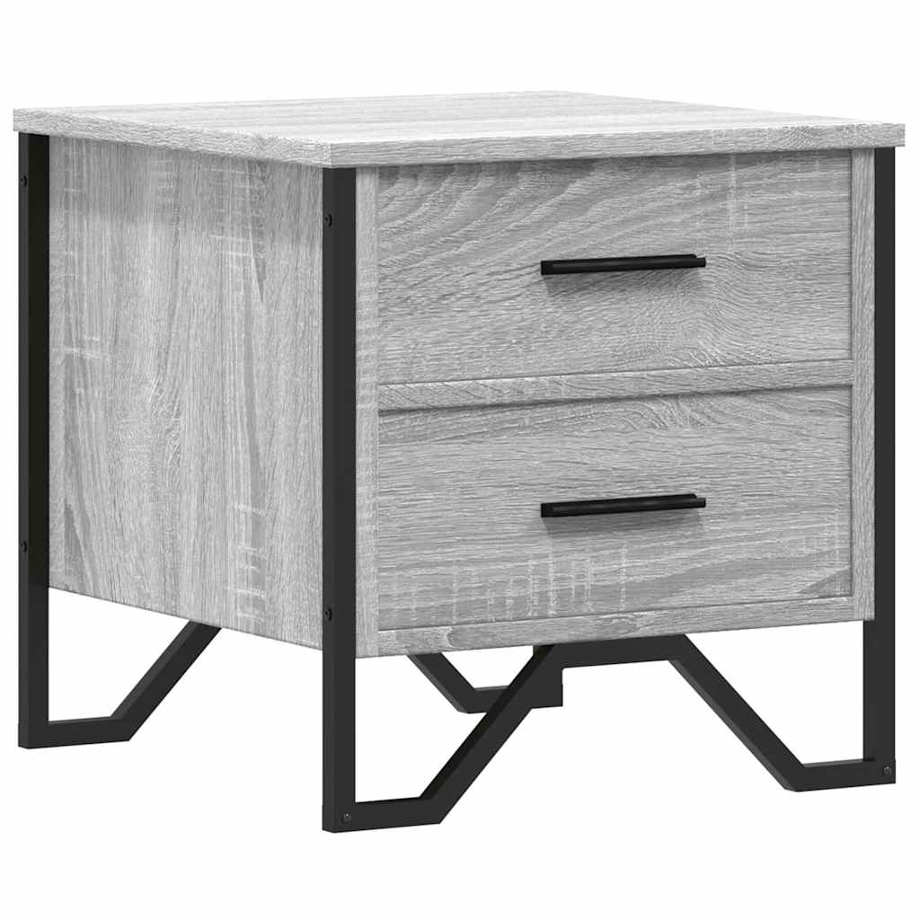 vidaXL Nachttisch Grau Sonoma 40x41x40 cm Holzwerkstoff