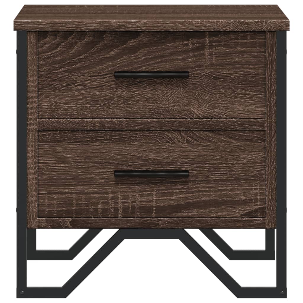 vidaXL Nachttisch Eichen-Optik 40x41x40 cm Holzwerkstoff