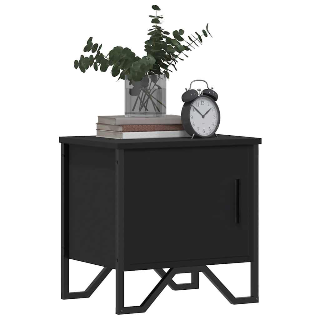 vidaXL Nachttisch Schwarz 40x30x40 cm Holzwerkstoff