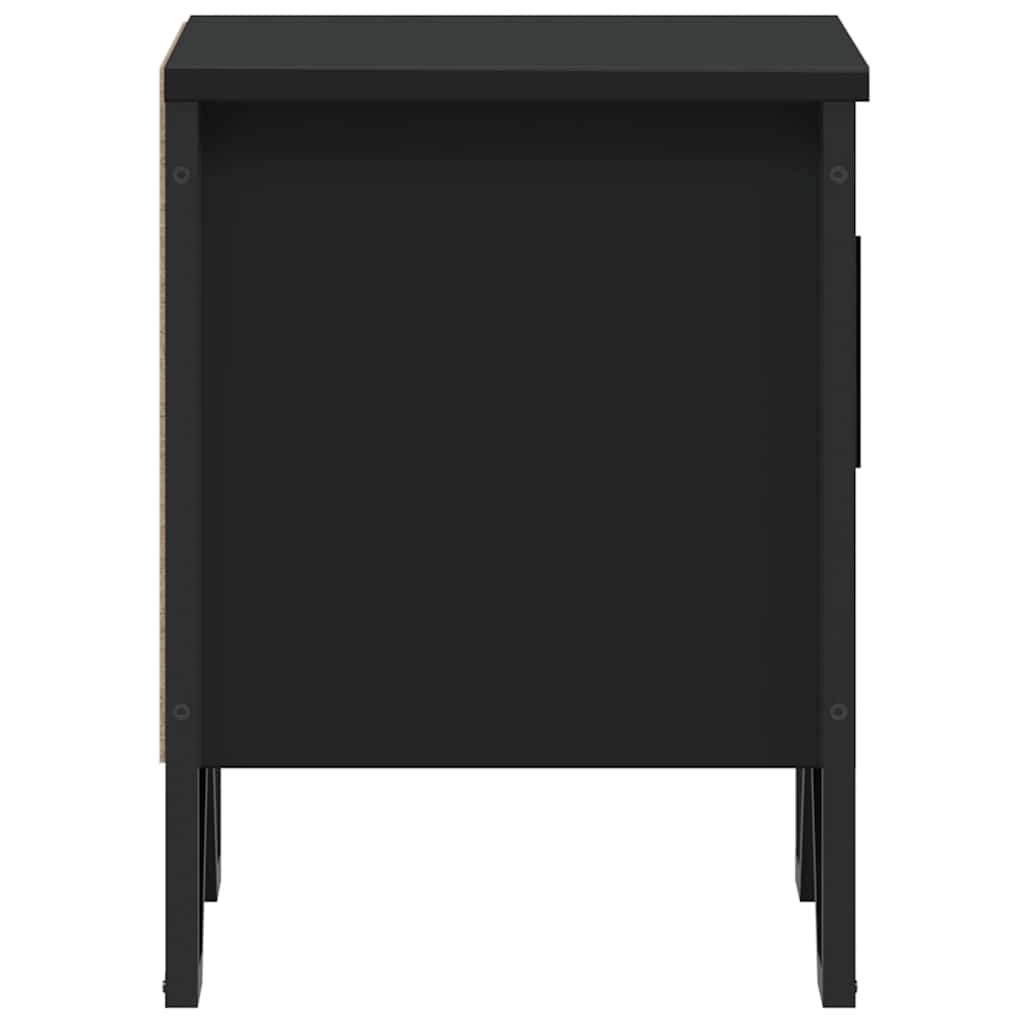 vidaXL Nachttische 2 Stk. Schwarz 40x30x40 cm Holzwerkstoff