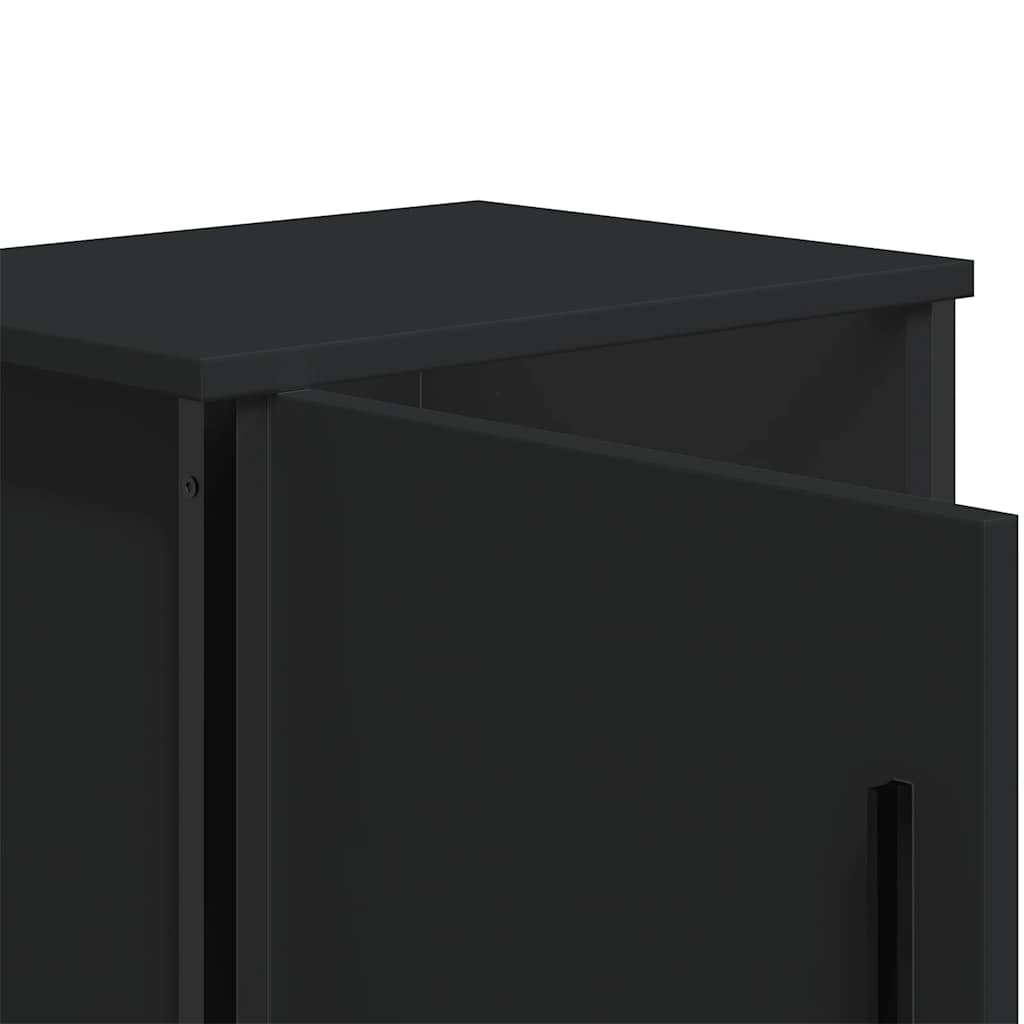 vidaXL Nachttische 2 Stk. Schwarz 40x30x40 cm Holzwerkstoff