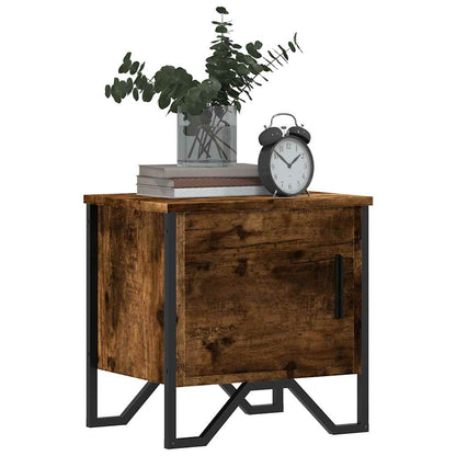 vidaXL Tables de chevet 2 pcs Chêne fumé 40x30x40 cm Bois d'ingénierie