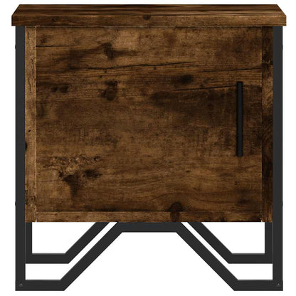 vidaXL Tables de chevet 2 pcs Chêne fumé 40x30x40 cm Bois d'ingénierie