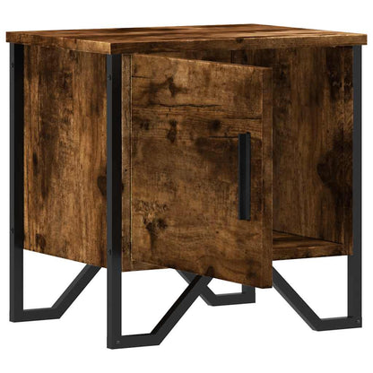 vidaXL Tables de chevet 2 pcs Chêne fumé 40x30x40 cm Bois d'ingénierie