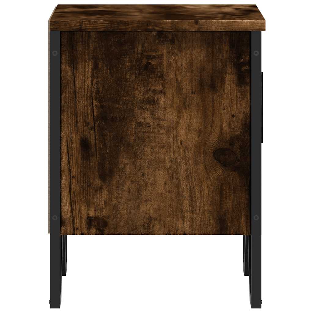 vidaXL Tables de chevet 2 pcs Chêne fumé 40x30x40 cm Bois d'ingénierie