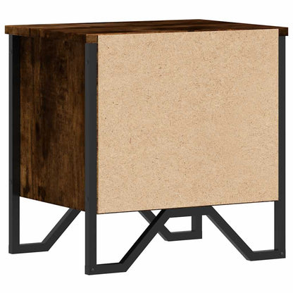 vidaXL Tables de chevet 2 pcs Chêne fumé 40x30x40 cm Bois d'ingénierie