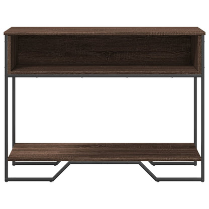 vidaXL Console imitation chêne marron 100x35x74,5 cm en bois d'ingénierie