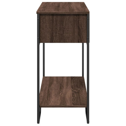 vidaXL Console imitation chêne marron 100x35x74,5 cm en bois d'ingénierie