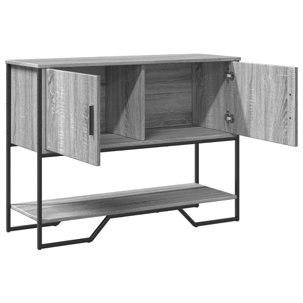 vidaXL Konsolentisch Grau Sonoma 100x35x74,5 cm Holzwerkstoff