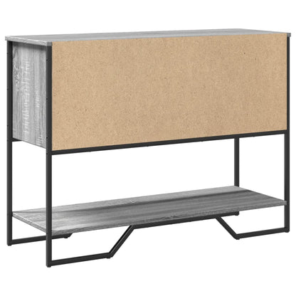 vidaXL Konsolentisch Grau Sonoma 100x35x74,5 cm Holzwerkstoff