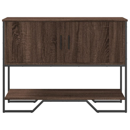 vidaXL Console imitation chêne marron 100x35x74,5 cm en bois d'ingénierie