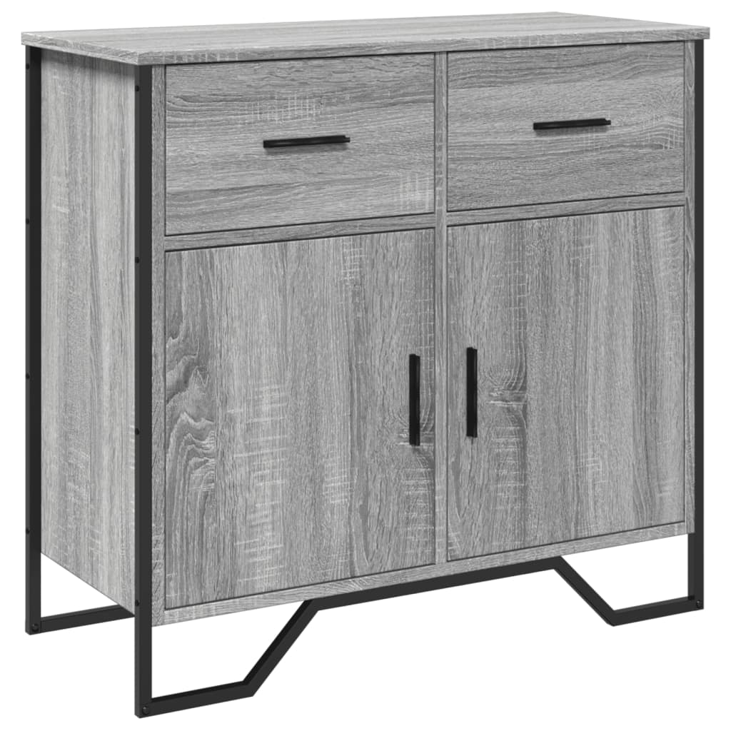 vidaXL Buffet gris Sonoma 79,5x35,5x74,5 cm Bois d'ingénierie