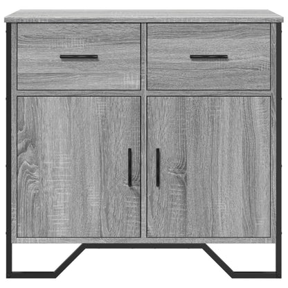 vidaXL Buffet gris Sonoma 79,5x35,5x74,5 cm Bois d'ingénierie
