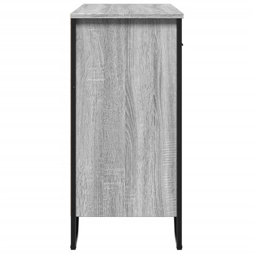 vidaXL Buffet gris Sonoma 79,5x35,5x74,5 cm Bois d'ingénierie