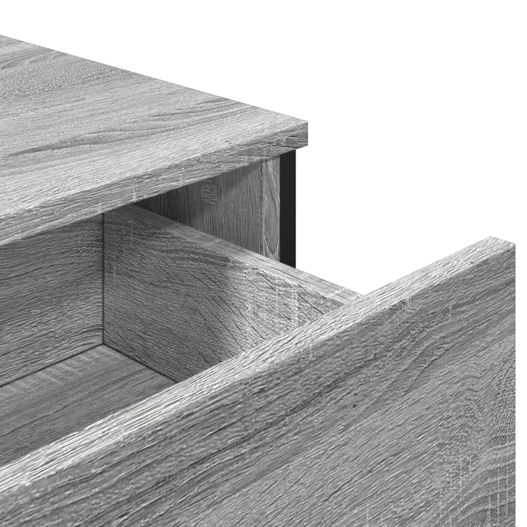 vidaXL Buffet gris Sonoma 79,5x35,5x74,5 cm Bois d'ingénierie