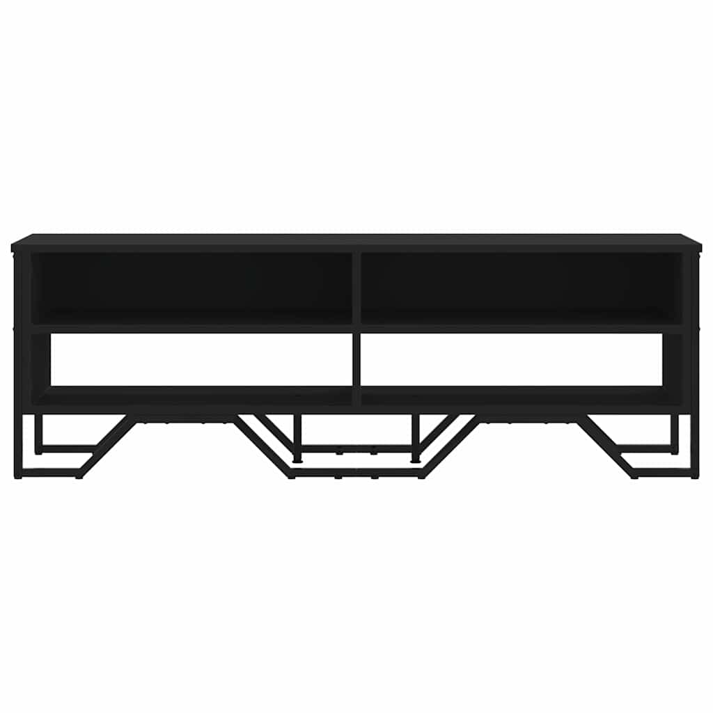 vidaXL Meuble TV Noir 122x34x41 cm Bois d'ingénierie