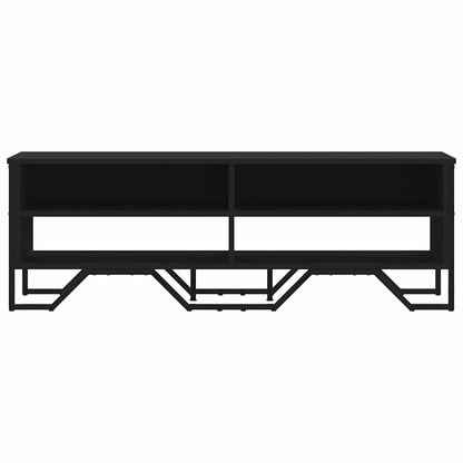 vidaXL Meuble TV Noir 122x34x41 cm Bois d'ingénierie