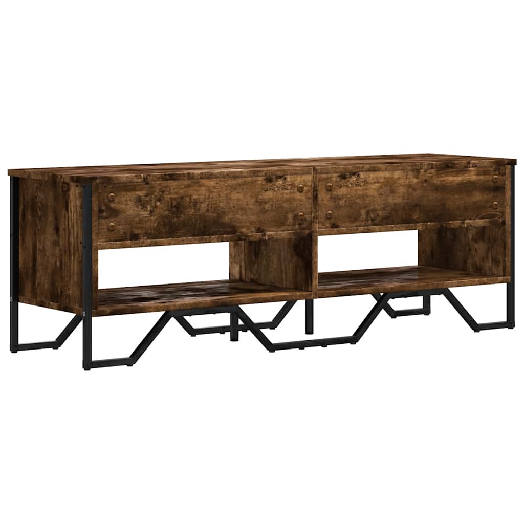 vidaXL TV-Schrank Räuchereiche 122x34x41 cm Holzwerkstoff