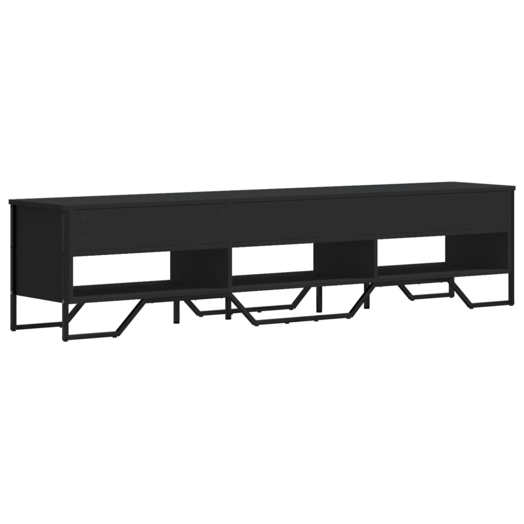 vidaXL TV-Schrank Schwarz 180x34x41 cm Holzwerkstoff