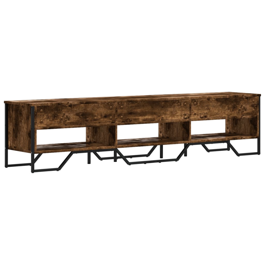 vidaXL TV-Schrank Räuchereiche 180x34x41 cm Holzwerkstoff