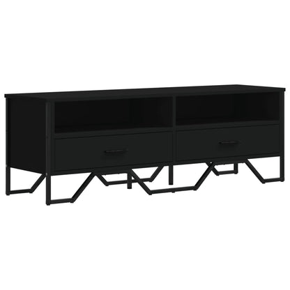 vidaXL Meuble TV Noir 122x34x41 cm Bois d'ingénierie