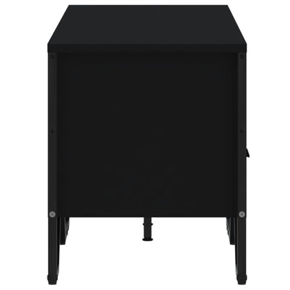 vidaXL Meuble TV Noir 122x34x41 cm Bois d'ingénierie