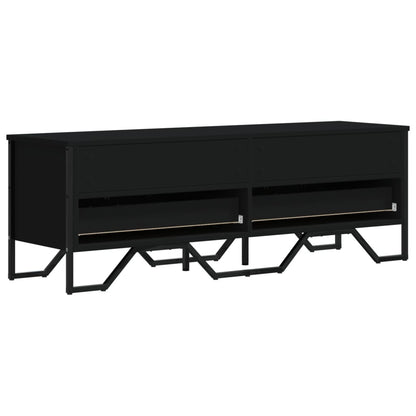 vidaXL Meuble TV Noir 122x34x41 cm Bois d'ingénierie
