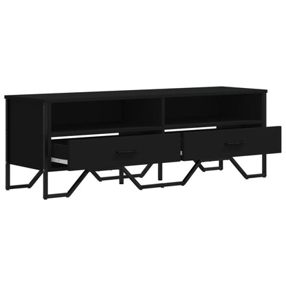 vidaXL Meuble TV Noir 122x34x41 cm Bois d'ingénierie