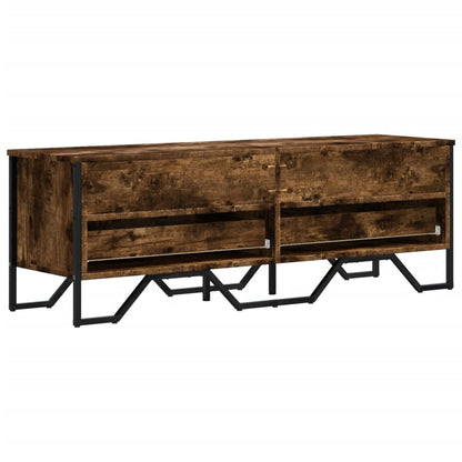 vidaXL Meuble TV chêne fumé 122x34x41 cm bois d'ingénierie
