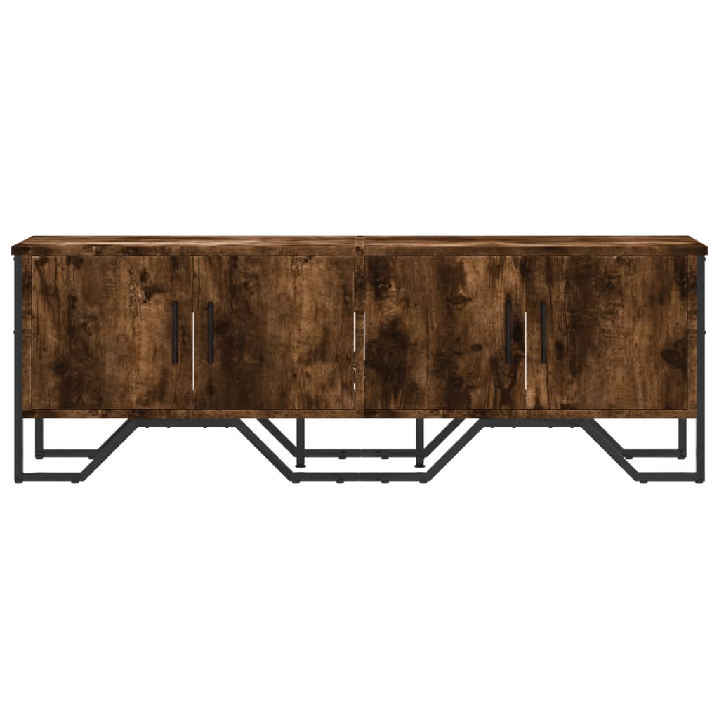 vidaXL TV-Schrank Räuchereiche 122x34x41 cm Holzwerkstoff