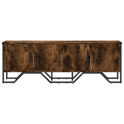 vidaXL TV-Schrank Räuchereiche 122x34x41 cm Holzwerkstoff