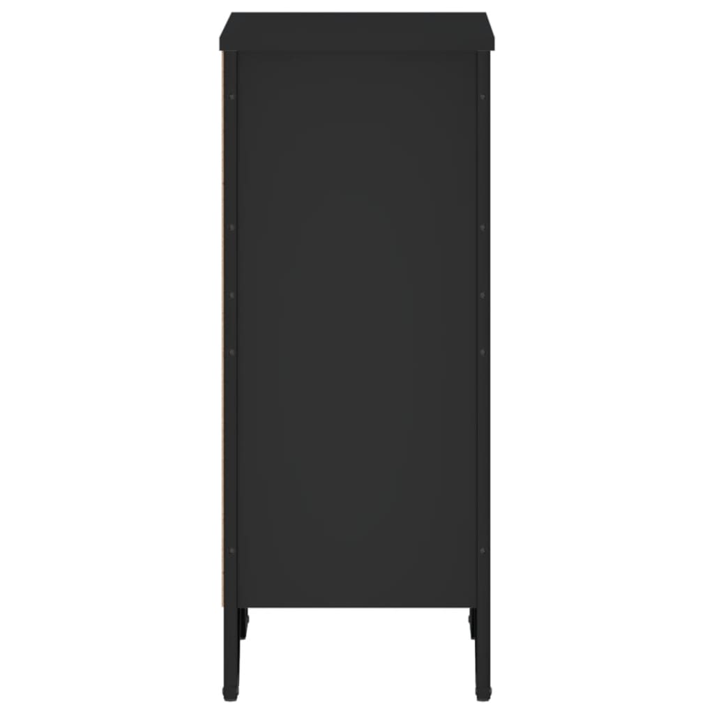 vidaXL Bücherregal Schwarz 50x31x74,5 cm Holzwerkstoff