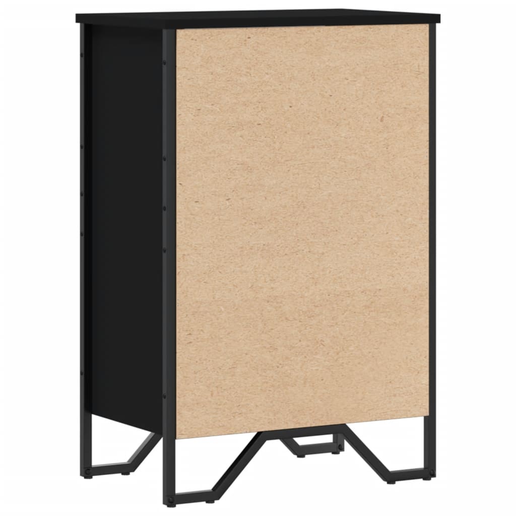 vidaXL Bücherregal Schwarz 50x31x74,5 cm Holzwerkstoff