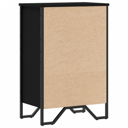 vidaXL Bücherregal Schwarz 50x31x74,5 cm Holzwerkstoff