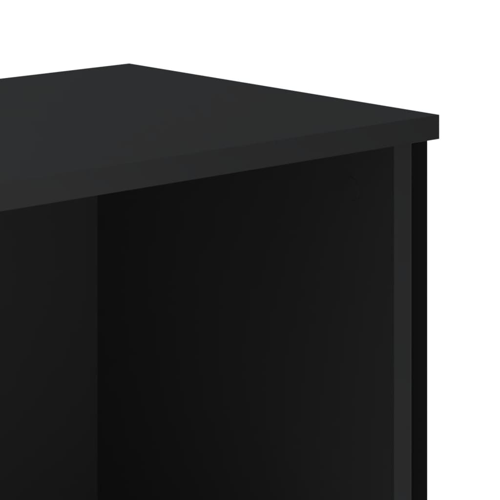 vidaXL Bücherregal Schwarz 50x31x74,5 cm Holzwerkstoff