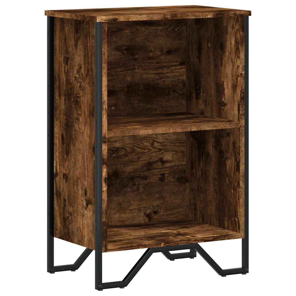 vidaXL Bücherregal Räuchereiche 50x31x74,5 cm Holzwerkstoff