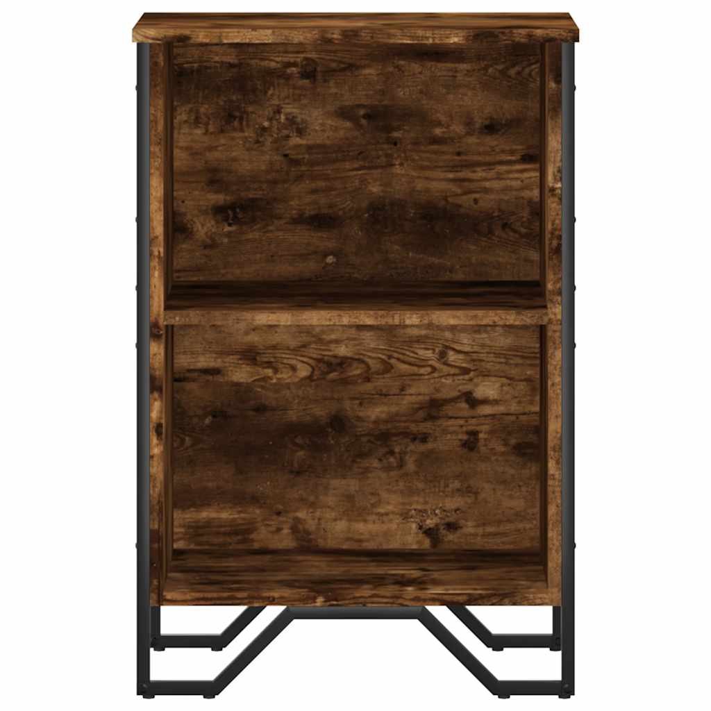 vidaXL Bücherregal Räuchereiche 50x31x74,5 cm Holzwerkstoff