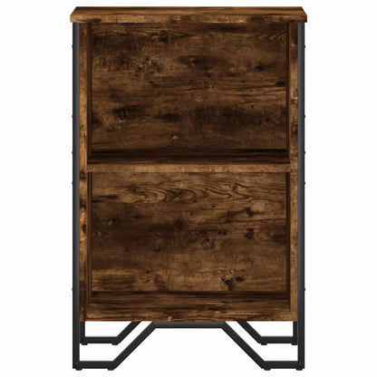 vidaXL Bücherregal Räuchereiche 50x31x74,5 cm Holzwerkstoff