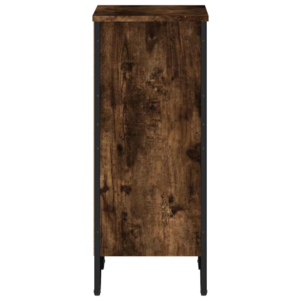 vidaXL Bücherregal Räuchereiche 50x31x74,5 cm Holzwerkstoff