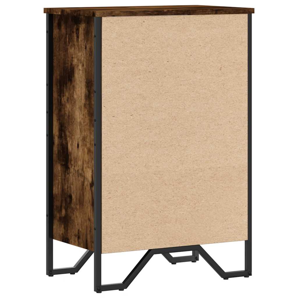vidaXL Bücherregal Räuchereiche 50x31x74,5 cm Holzwerkstoff