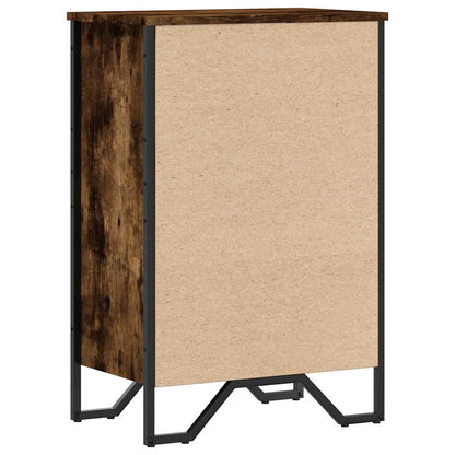 vidaXL Bücherregal Räuchereiche 50x31x74,5 cm Holzwerkstoff