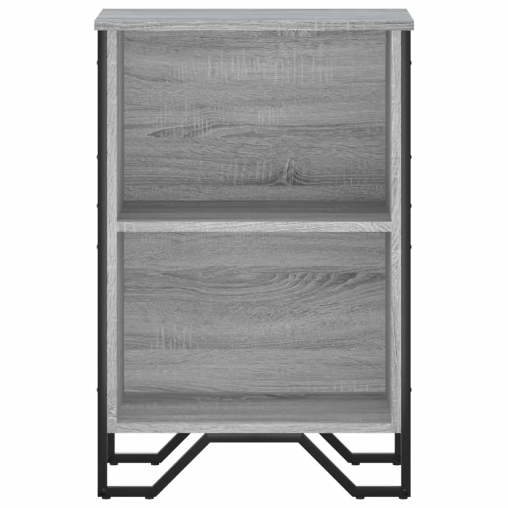 vidaXL Bücherregal Grau Sonoma 50x31x74,5 cm Holzwerkstoff