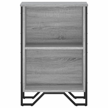 vidaXL Bücherregal Grau Sonoma 50x31x74,5 cm Holzwerkstoff
