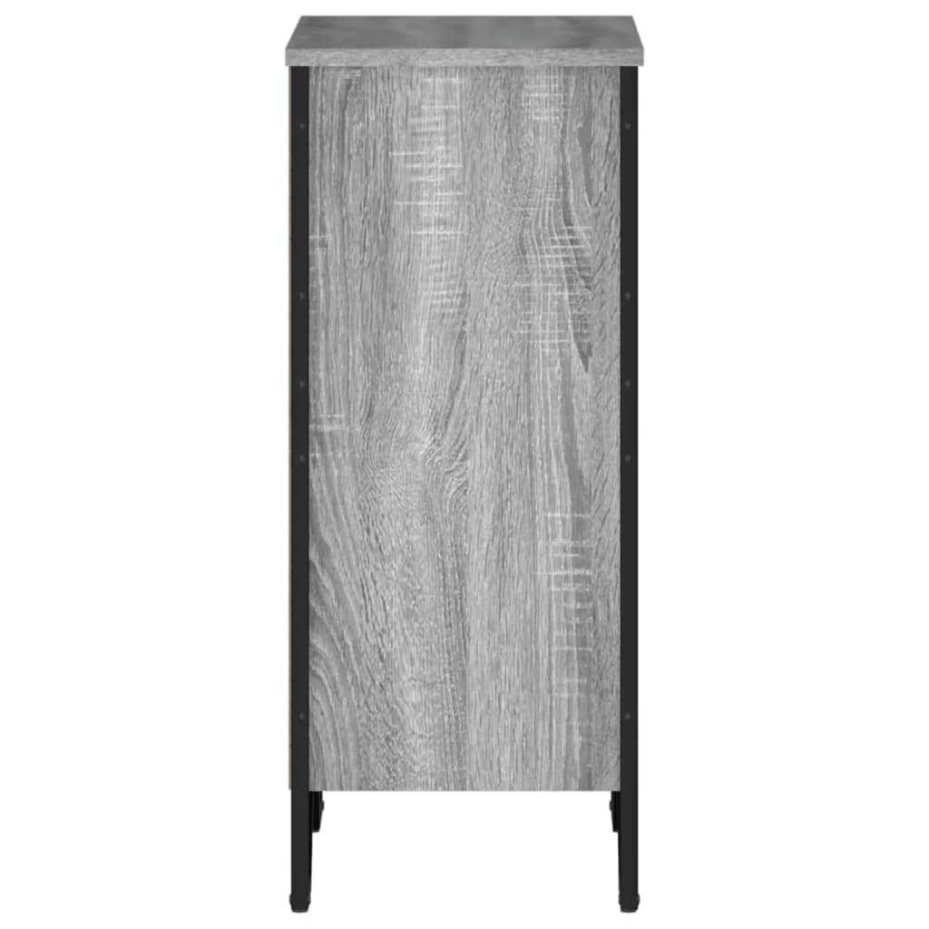 vidaXL Bücherregal Grau Sonoma 50x31x74,5 cm Holzwerkstoff