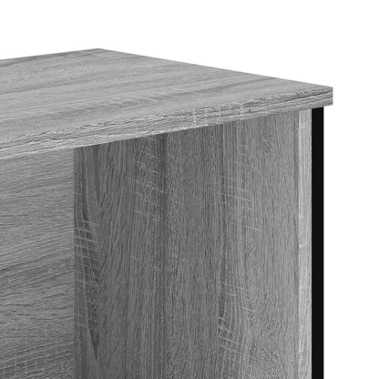 vidaXL Bücherregal Grau Sonoma 50x31x74,5 cm Holzwerkstoff