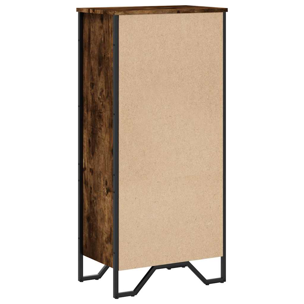 vidaXL Bücherregal Räuchereiche 50x31x106 cm Holzwerkstoff
