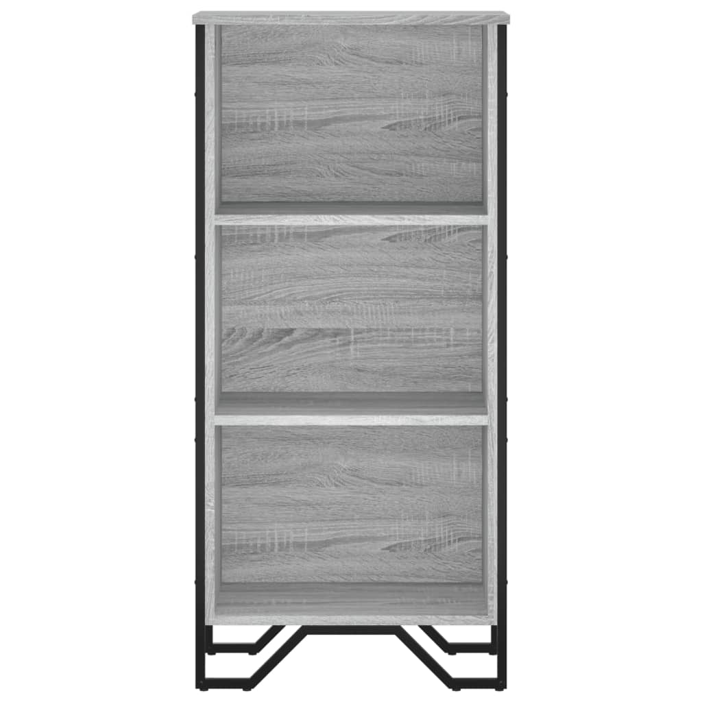 vidaXL Bücherregal Grau Sonoma 50x31x106 cm Holzwerkstoff