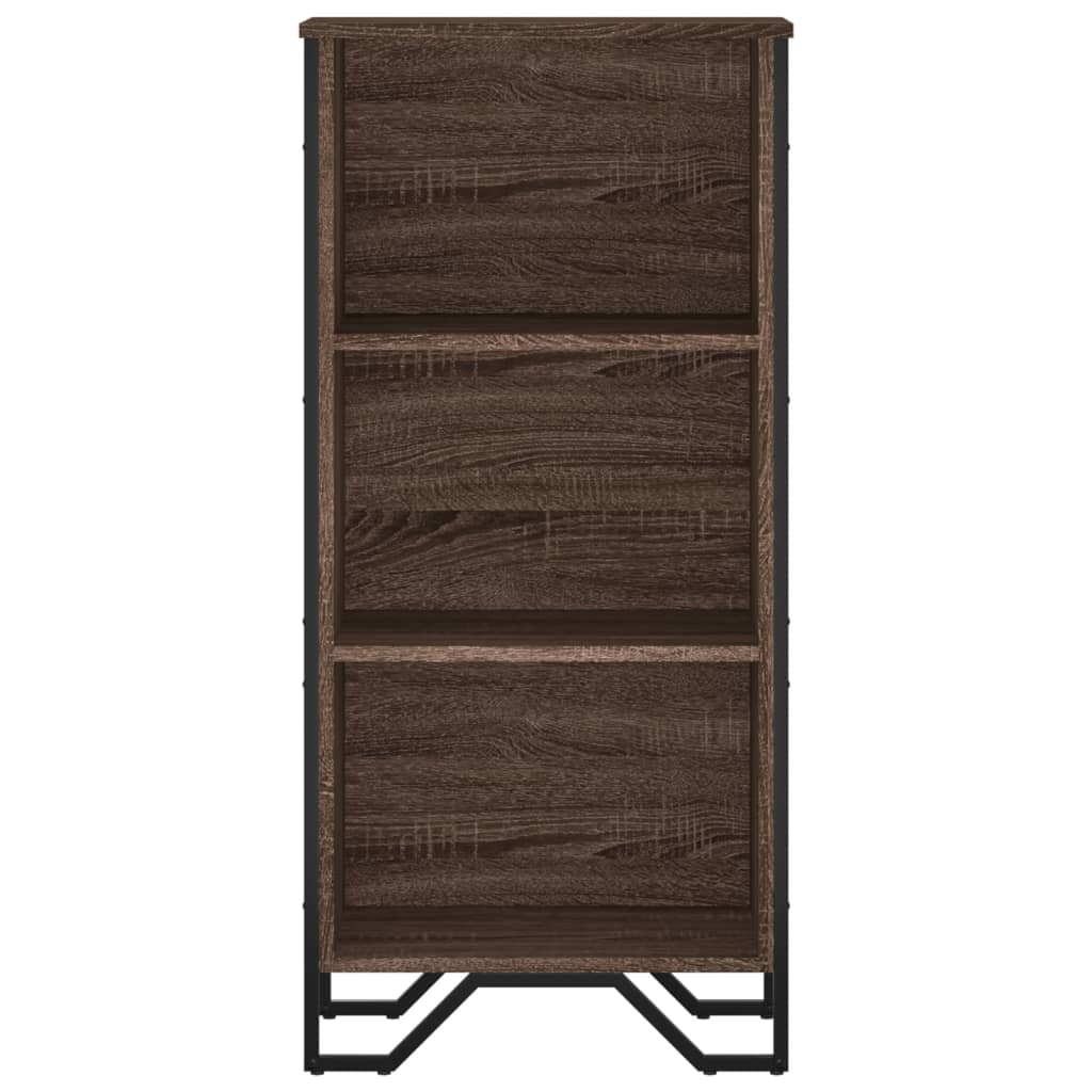 vidaXL Bücherregal Braun Eichen-Optik 50x31x106 cm Holzwerkstoff