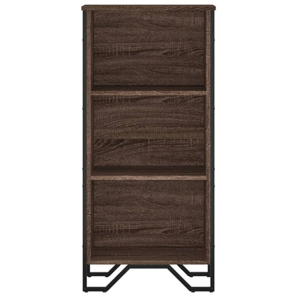 vidaXL Bücherregal Braun Eichen-Optik 50x31x106 cm Holzwerkstoff