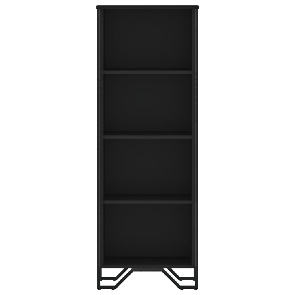 vidaXL Bücherregal Schwarz 50x31x137,5 cm Holzwerkstoff
